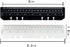 EYAKEG 2Pcs A5 6-Hole (A5, Black/Clear Plastic Page Marker Pouch Measuring Today Ruler for Size Binder Notebook Black +