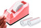 Tape Dispenser Desk with 12 Rolls Transparent Tape, Cute Small Packing Refills for Christmas Gift Wrapping