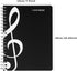 Exquisite 2 in 1 Music Theme Stationery Gift Box Set, Loose Leaf Notebook and Roller Ball Pen for Father's Day