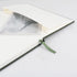 Grid Journal Bullet Notebook - Dark Green Leather Cover, 8.3 x 5.7 Inch, 160 Pages, 100gsm Paper, Hardcover with Inner