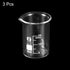 PATIKIL 3Pcs 25ml Low Form Glass Beaker, 3.3 Borosilicate Glass Graduated Measuring Cups with Spout for Kitchen Lab
