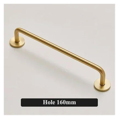 Generic 2.52"-15.74" Cabinet(C-3255-160-dizuo) Minimalism Gold Long Furniture Handles Wardrobe Kitchen Cupboard