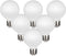 KGC LED Edison Globe Light Bulbs, Neutral White 4000K CRI 90, 5W Equivalent to 40W, G25(G80) Dimmable, Pack of 6