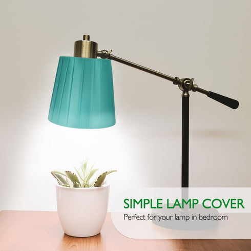 5.51x4.92x3.54In Bulb Hemobllo Clip-On Lampshade Cover Cotton Cloth Jade Lightweight Easy Installation Decorative