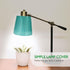 5.51x4.92x3.54In Bulb Hemobllo Clip-On Lampshade Cover Cotton Cloth Jade Lightweight Easy Installation Decorative