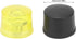 4 Pcs Rubber Hammer Replacement Striking Head, Yellow Black Plastic Mallet Tips Set for Crafts
