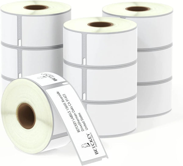 BETCKEY Compatible DYMO 30321 Address Labels, 1-4/10" x 3-1/2", Strong Adhesive, 10 Rolls/2600 Labels