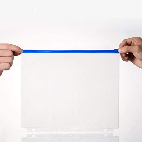 YoeeJob 30 Packs Binder Pockets for 3 Ring, Clear Zipper Binder Inserts for Office, School File Organization
