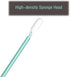 200 Pcs Foam Swab Cleaning Swabs, 6.4 Inch Multi-Purpose Foam Tips for Gun, Painting, Crafts, Electronics