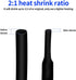 KOOWIN 720 PCS Heat Shrink Tubing Kit, Electrical Cable Wire Sleeve Assortment with Box Set, 2:1 Ratio, 8 Sizes Black
