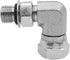 (2-PACK) 6901-04-04-NWO Hydraulic Hose Adapter Fitting 1/4" Male Adjustable Nut O-Ring Boss × 1/4" Female Swivel