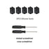 TYJAN3D 3D Nozzle P1P/P1S/X1/X1C/X1E, 3D Nozzle Common Printer Wiper Kit for Bambu Lab Printing Accessory Includes