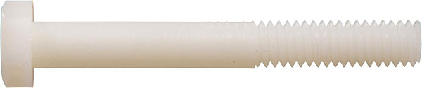 The Hillman Group 59420 1/4-20 X 3-Inch Nylon Hex Bolt, 8-Pack, White
