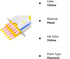 Peel-Off Yellow Grease Pencils/China Marker/wax pencil for Glass, Cellophane, Vinyl, Metal, Etc. (12 Pencils) by Minecook