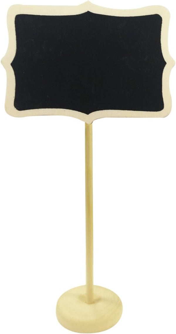Wrapables Mini Chalkboard Tag with Stand, Set of 6, Rectangle for Wedding, Party, and Gift Markers