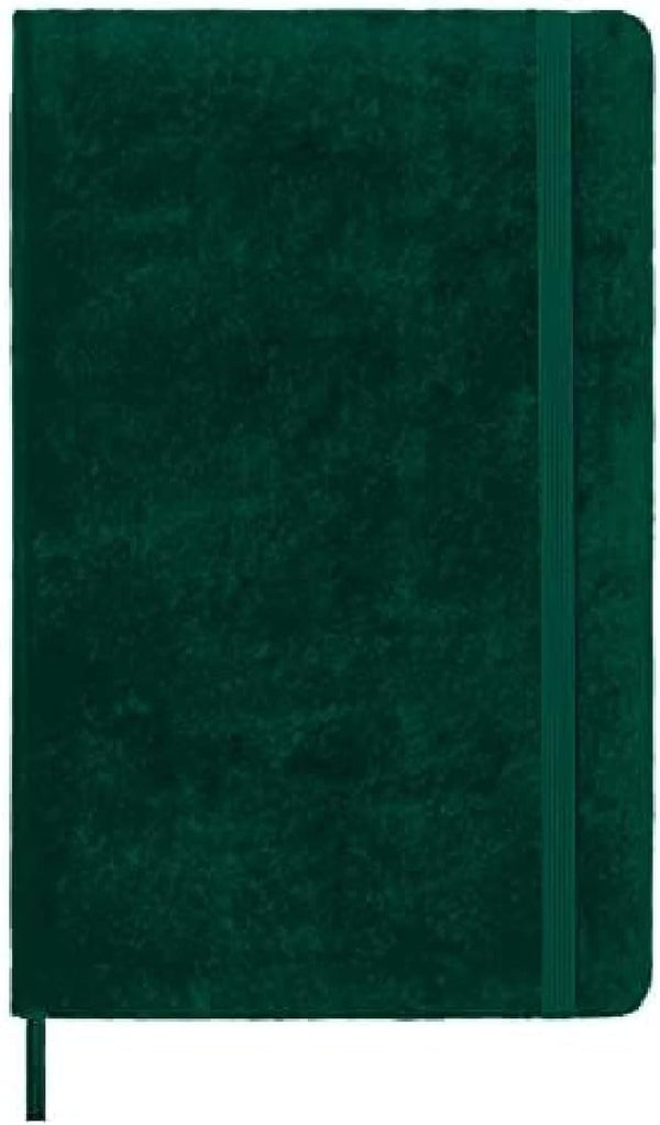Moleskine Limited Edition Velvet Notebook, Large (6" x 9"), Hard Cover, Ruled, Bottle Green, 240 Pages