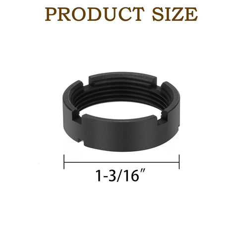 VKQ 2pcs 1-3/16 inch 16 Steel Castle Nut, x TPI