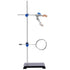 stonylab Lab Stand Set with Steel Support Stand, 4-Prong Burette Clamp, Retort Ring, and 2 Boss Heads for Laboratory.