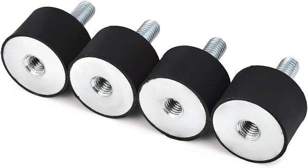 DS. DISTINCTIVE STYLE Rubber Shock Absorber Set of 4 Rubber Isolator Mounts M8 for Car Boat Anti Vibration
