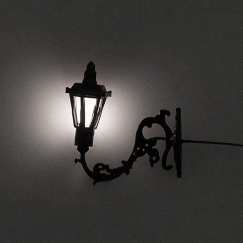 1.10In Set 5 Yardwe Miniature Wall Lamp Model Tiny Wall Mounted Lamp for Dollhouse Mini House Decorations DIY Scene