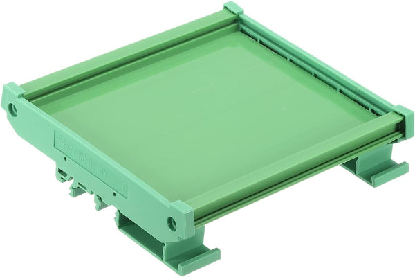 MECCANIXITY PCB DIN Rail Mount Carrier, Circuit Board Holder 100x120mm Green