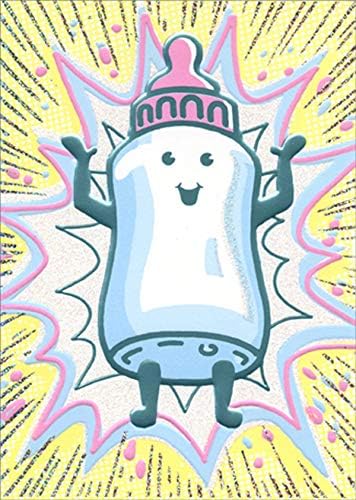 Avanti Press Baby Bottle Super Hero A-Press Funny/Humorous New Baby Congratulations Card
