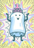 Avanti Press Baby Bottle Super Hero A-Press Funny/Humorous New Baby Congratulations Card