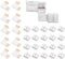 LED Connector, 10pcs L-Boards and 20pcs 4-pin Connection Clips for 4-pin Multi-Color 10mm LED Strip Lights