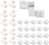 LED Connector, 10pcs L-Boards and 20pcs 4-pin Connection Clips for 4-pin Multi-Color 10mm LED Strip Lights