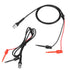 2Pcs Oscilloscope Probes, Clip Test Grabbers, Coaxial Cable Mini BNC to Dual Testing Plunger Hook