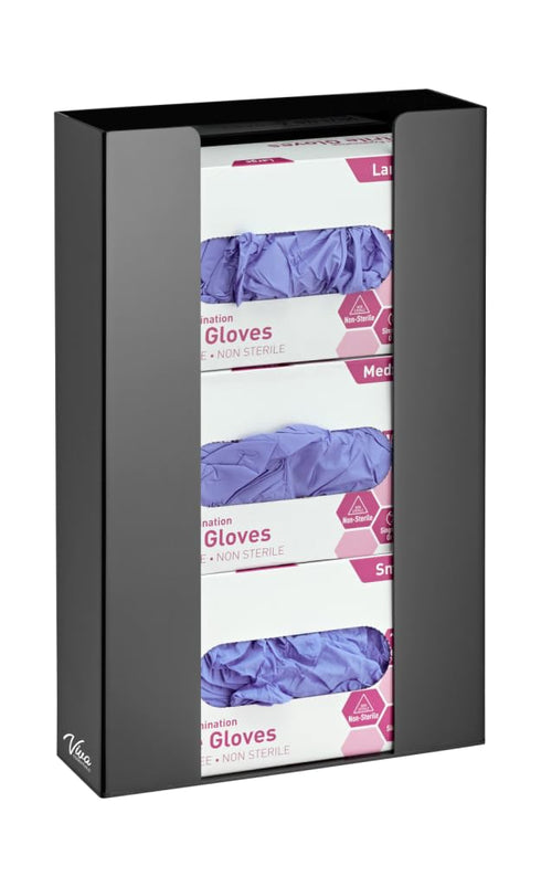 Triple Glove Box Holder - Wall Mount or Free Standing Organizer