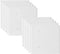 2-Gang Blank Wall Plate Outlet Cover, Unbreakable Polycarbonate Double Blank Faceplate, White (10 Pack)