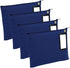 BankSupplies Canvas Zipper Bags, Set of 4, Large Storage Bags with Grommet for Zip Tie & Padlock