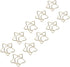 Golden Paper Clips, 10Pcs Funny Bookmark Marking Clips with Storage Case, Plastic Coated Electroplating Star Moon for