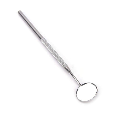 Stainless Steel Dental Mirror #5 with Handle 6.5", Dentist Tool for Teeth Cleaning and Inspection