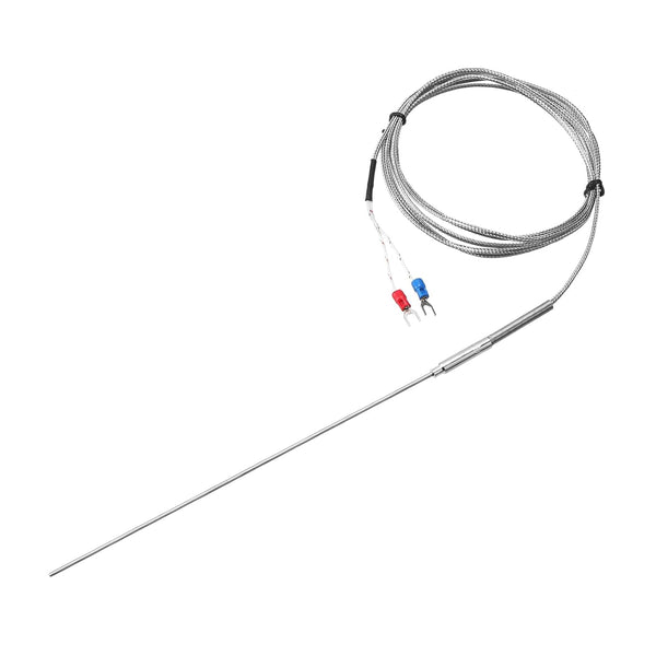 MECCANIXITY K Type Thermocouple Temperature Sensor Probe, 2x200mm, 6.6ft Wire, 0 to 1000°C
