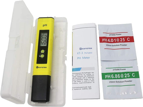 Digital PH Meter for Water, PH Pen Meter with ATC, Tester for Drinking Water, Hydroponic, Aquarium, Swimming Pool