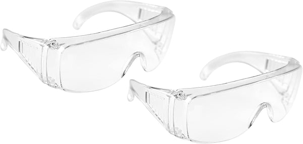 HOME-X Anti-Fog Safety Glasses, Clear Safety Glasses for Construction, Shooting, Outdoor Protection, Set of 2