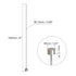 uxcell Straight Ejector Pins, 1.5mm (1/16") Dia. 65Mn Steel Round Tip Punch 150mm (6") Long for Mechanical Maintenance 10Pcs