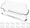 vrupin 4 Pack Acrylic Business Card Holder for Desk, Fits 30-50 Business Cards, Display Stand for Exhibition