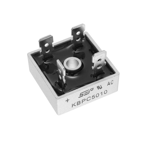 5pcs KBPC5010 Bridge Rectifier Diode, 50A 1000V Single Phase, Full Wave Electronic Silicon Diodes