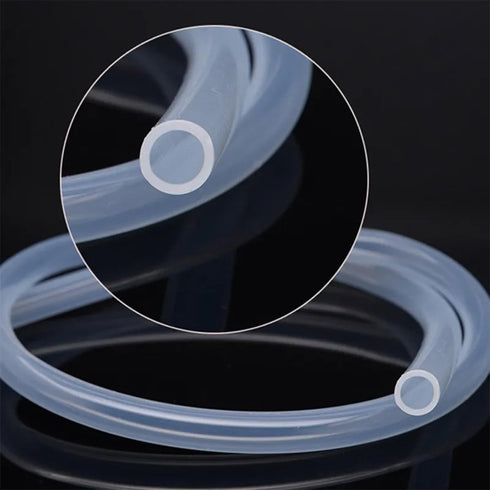 ECYC Ltd 32.8 8mm 10mm Feet Transparent Flexible Silicone Tubing, Soft Food Grade Silicone Tubes High Temperature Pure