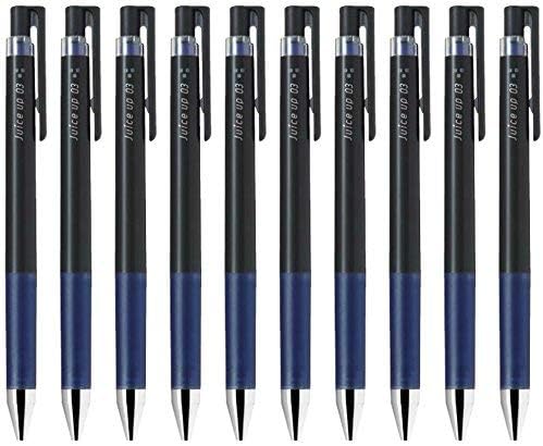 Pilot Juice Up 03 Retractable Gel Ink Pen, Hyper Fine Point 0.3mm, Blue Black Ink, Value Set of 10