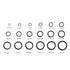 18 Sizes Rubber O Assortment Set, 279pcs Hydraulic Plumbing Gasket Seal Kit for Automotive Commercial Use