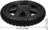 2pcs Cabilock Replacement Wheels for Shopping Cart Heavy Duty Rubber Foam Rolling Cart Wheels for Utility Black