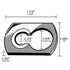 Monster Fastener 1/4" 11/32" 5/8" (100 x x Aluminum Key Hole Washers for Hurricane Shutters Pieces)