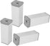 4pcs Adjustable Furniture Legs and Cabinet Support Feet, White Metal Adjustable Sofa