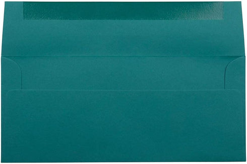 JAM PAPER #10 Business Premium Envelopes - 4 1/8 x 9 1/2 - Teal - 50/Pack by JAM Paper