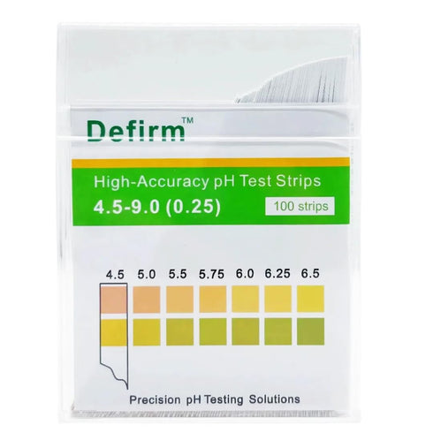 Defirm pH Test Strips Paper High Accuracy Universal Wide Range, pH 4.5-9.0 Acid