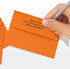 LUXPaper 4Bar A1 Invitation Envelopes, Peel & Press, Mandarin Orange, 50 Qty